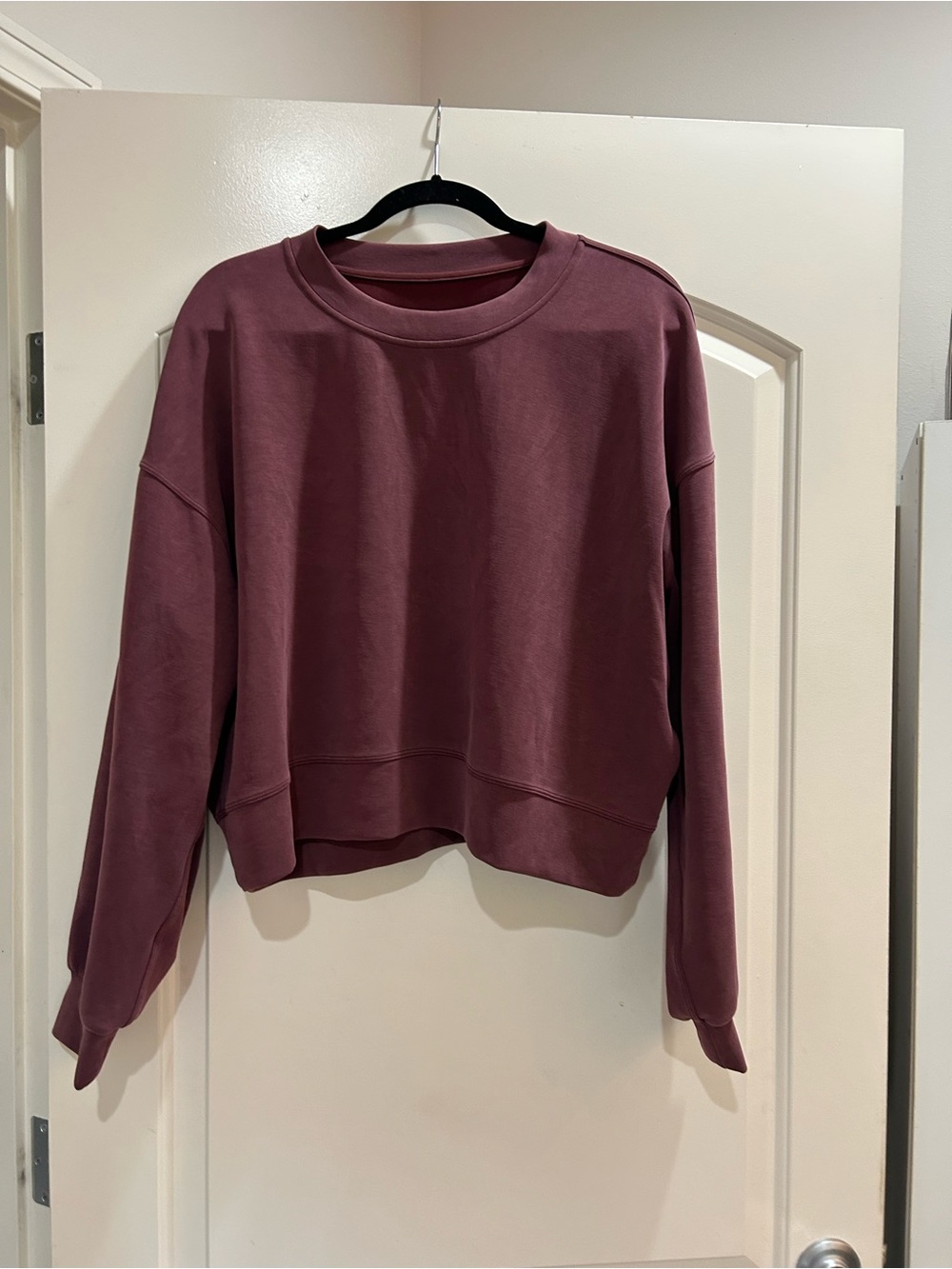 lululemon athletica Cropped Crewneck Sweatshirt - Plum